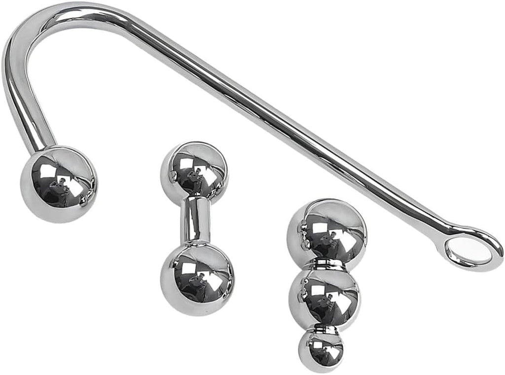 SteelShift Stainless Steel Anal Hook 3 Balls