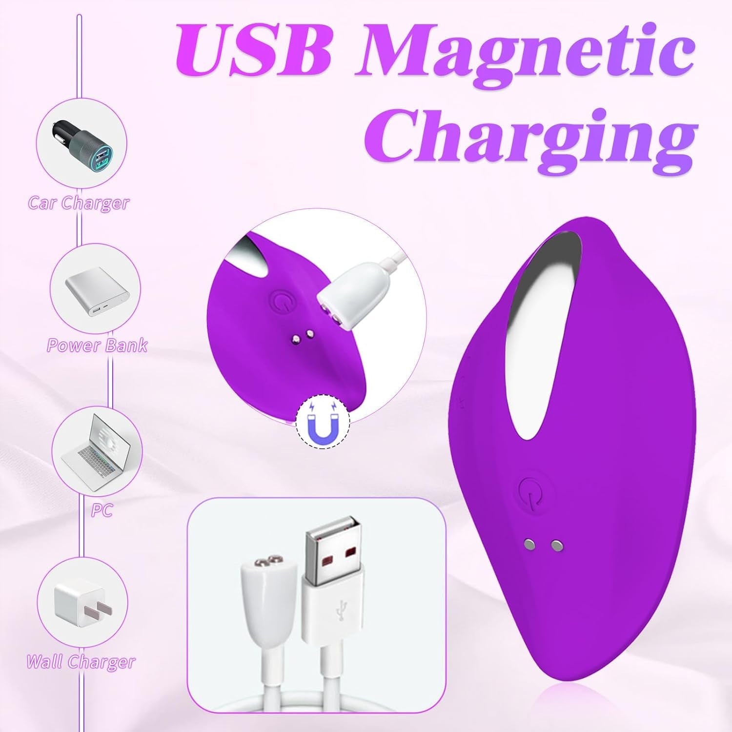 WhisperRose Wearable Panty Vibrator Remote 12 Modes