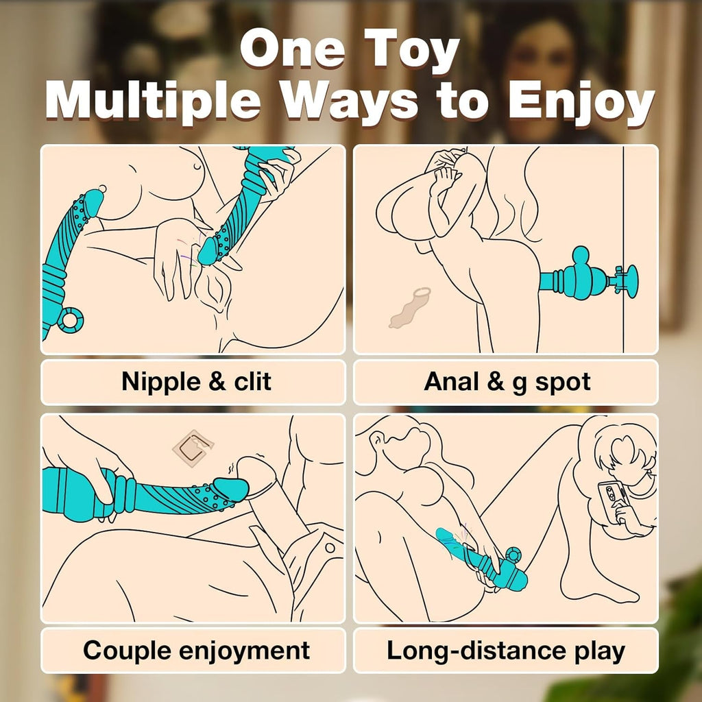 PulseRide Portable Thrusting Dildo with App Control