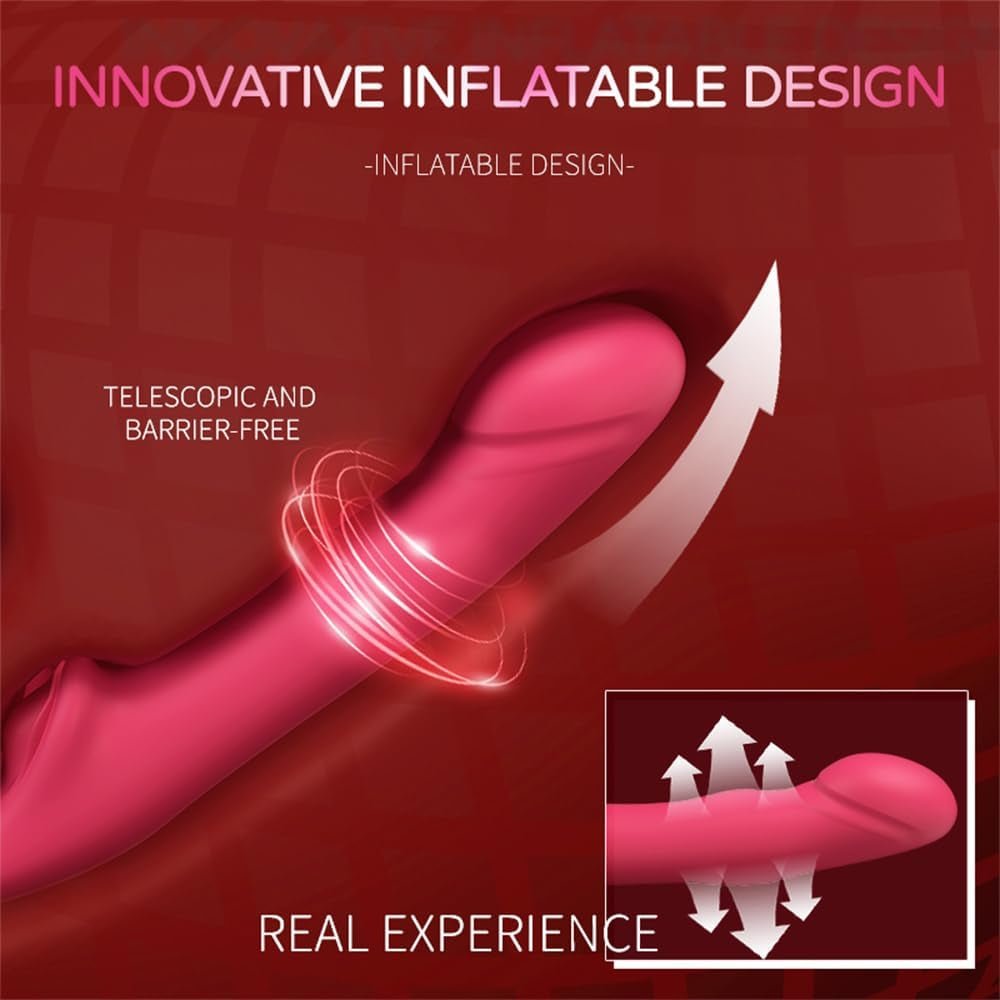 QuadSync Triple Head Strapless Strap On Vibrator