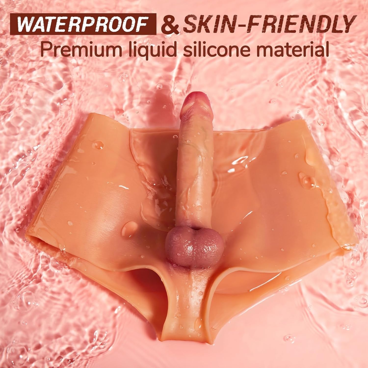 VeloxFit 7.3 Inch Strapless Silicone Panty Dildo