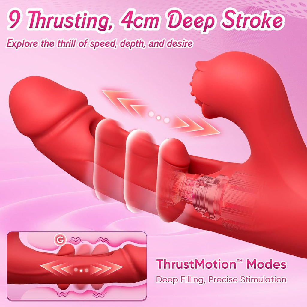 AvenraCore Thrusting Licking Brush G-Spot Vibrator 3-in-1 10 Modes