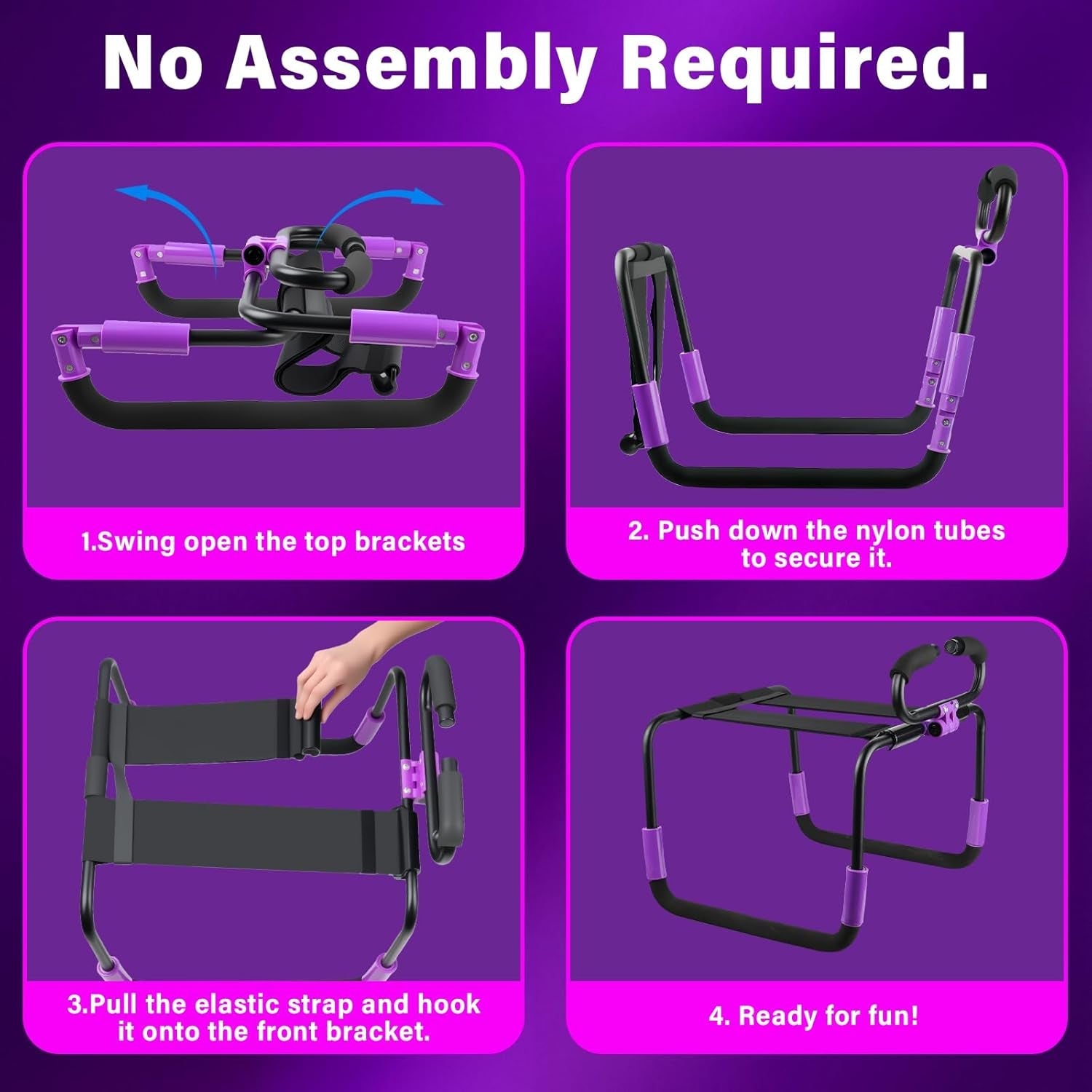 RotateFlex Adjustable Sex Chair with Dildo Mount