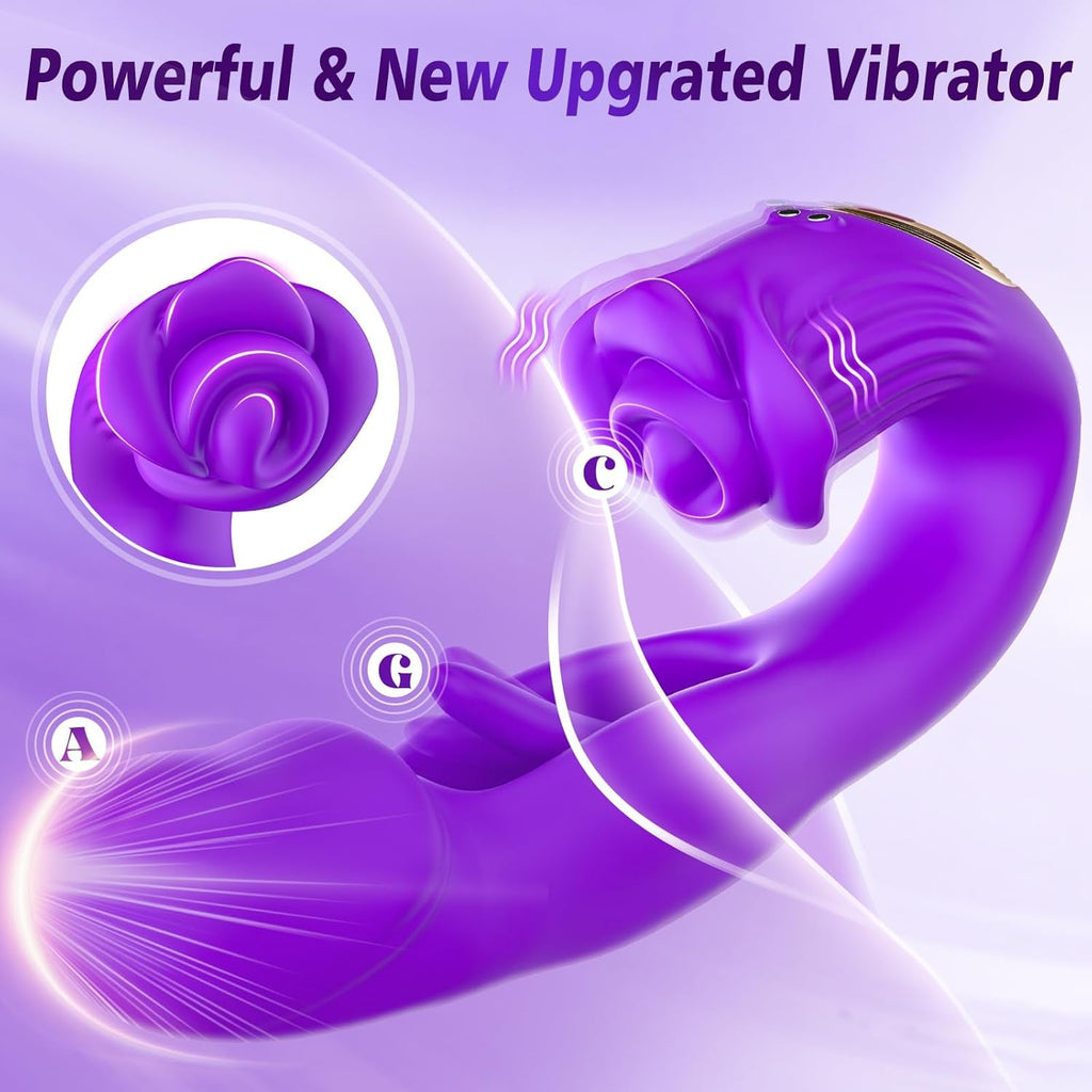CommandRose App Control Rabbit Vibrator 9 Modes Flapping