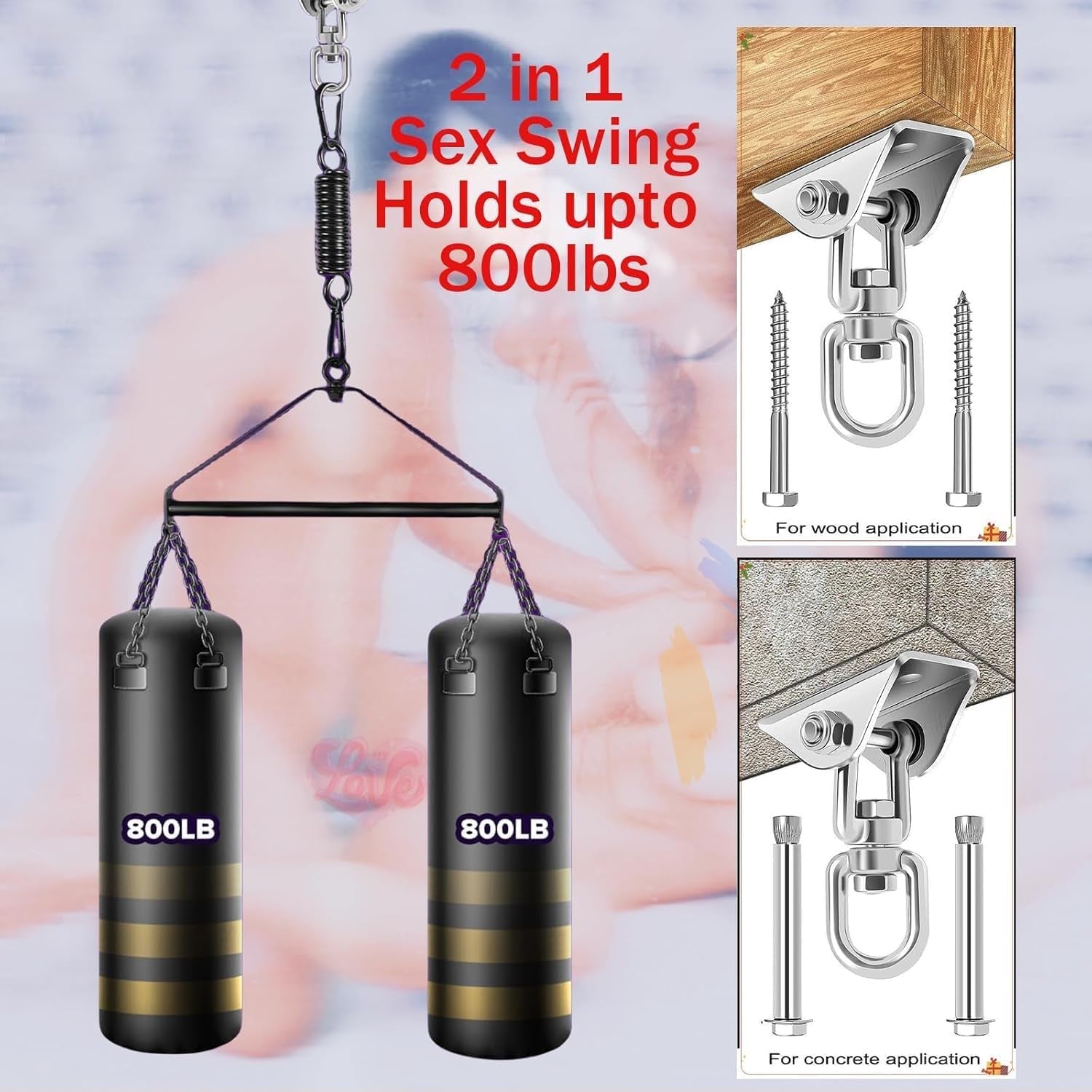 AerisyncX 360° Spinning Sex Swing Heavy Duty