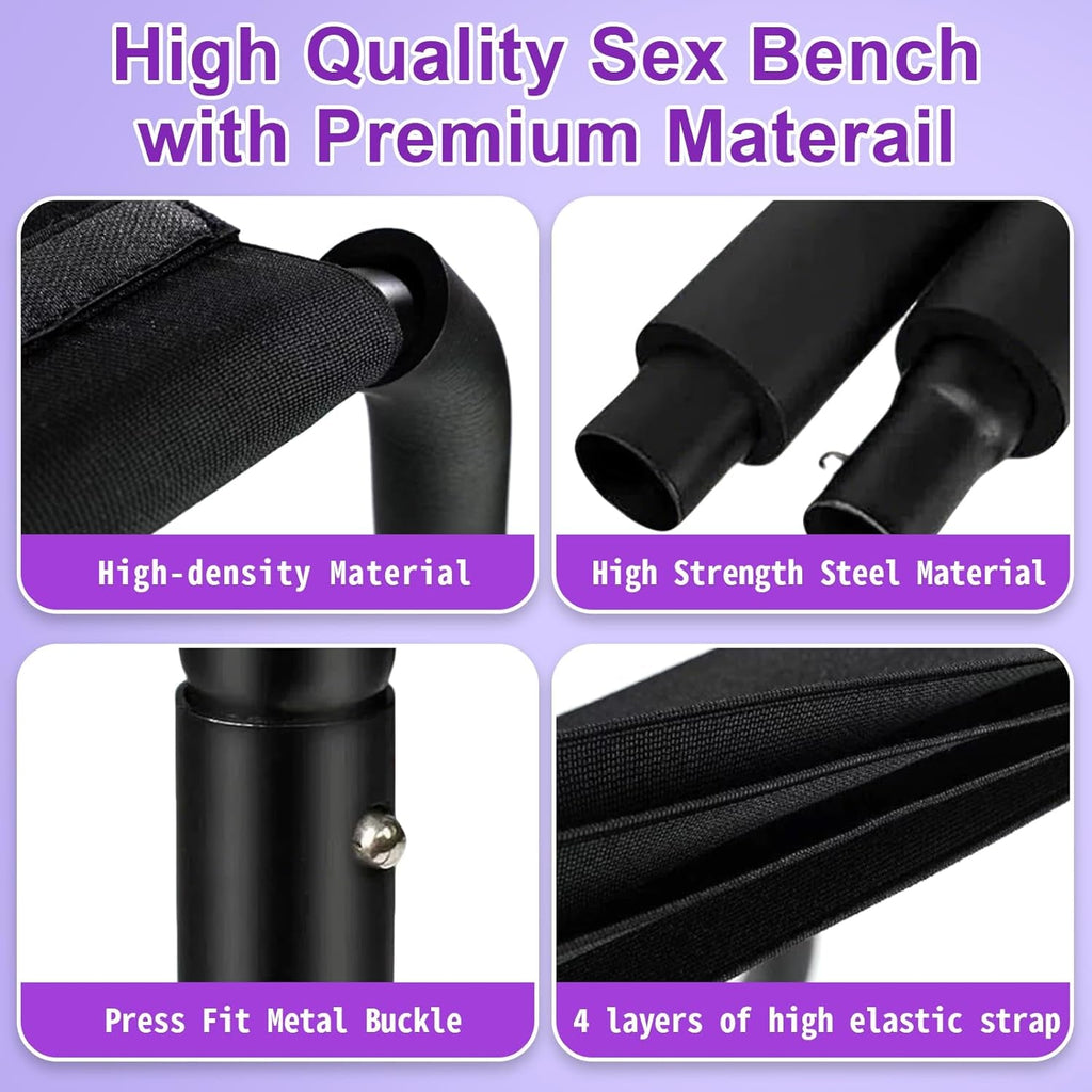 RideWave Adjustable Bouncing Sex Chair with Elastic Seat