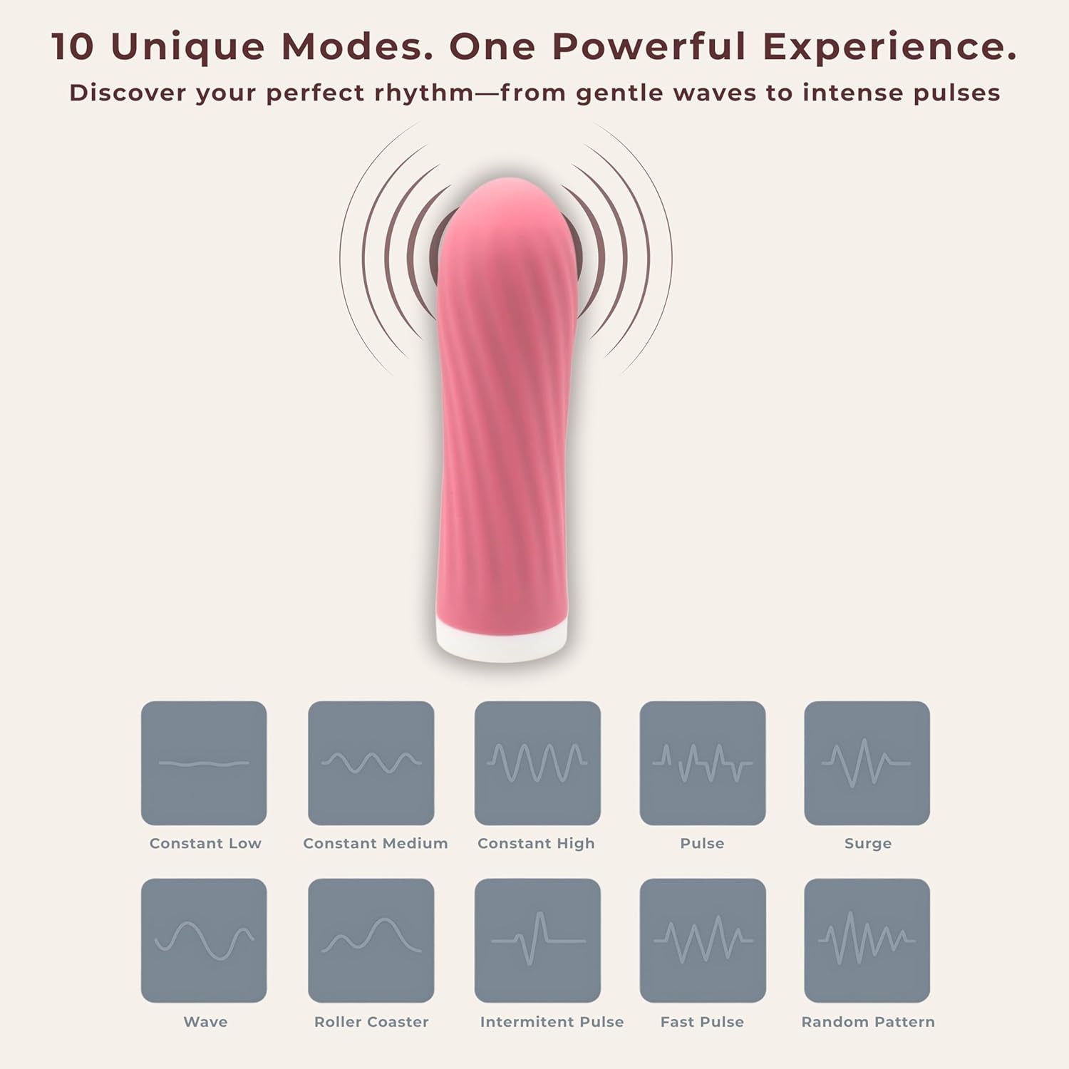 StealthSilk Mini Bullet Vibrator 10 Speed Waterproof Rechargeable