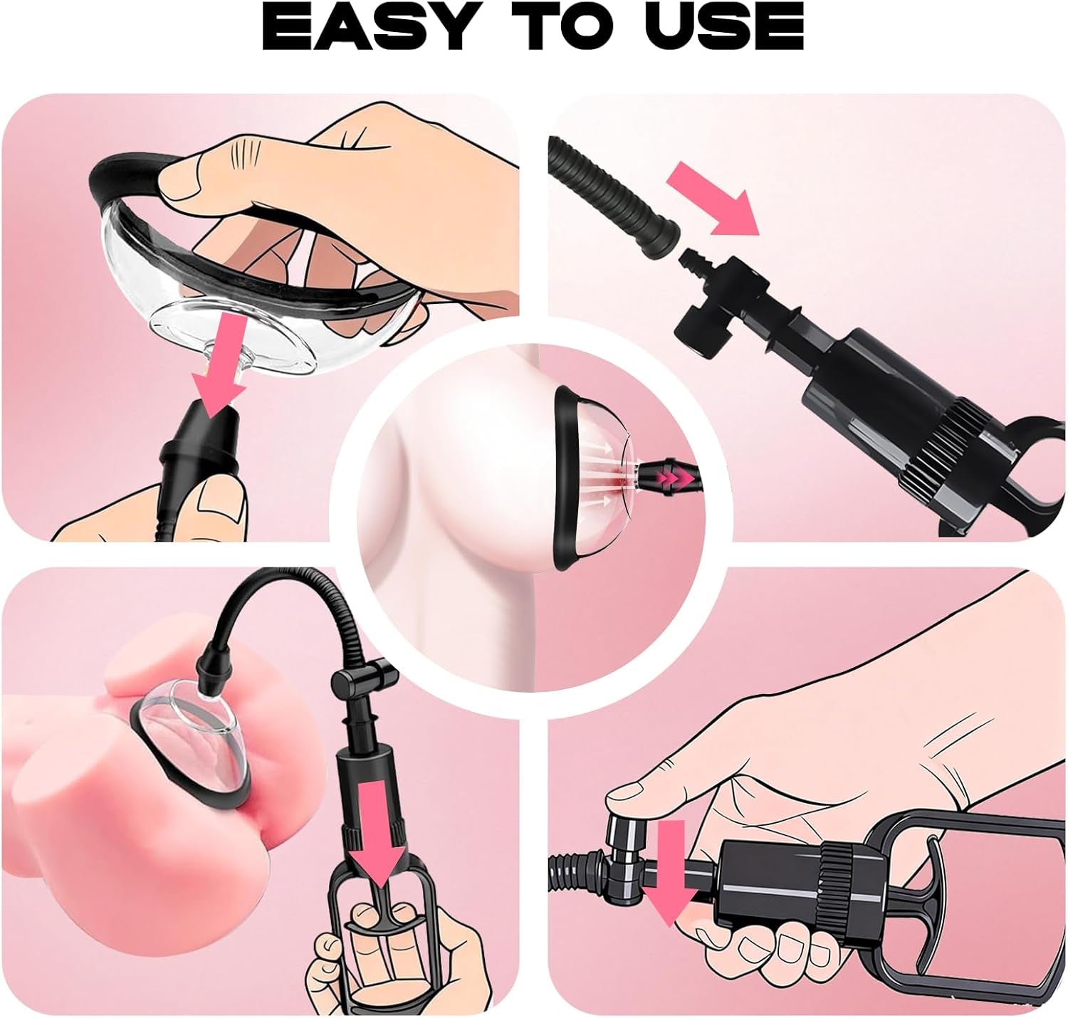 LunexaX Manual Pussy Pump 2 Cups Kit