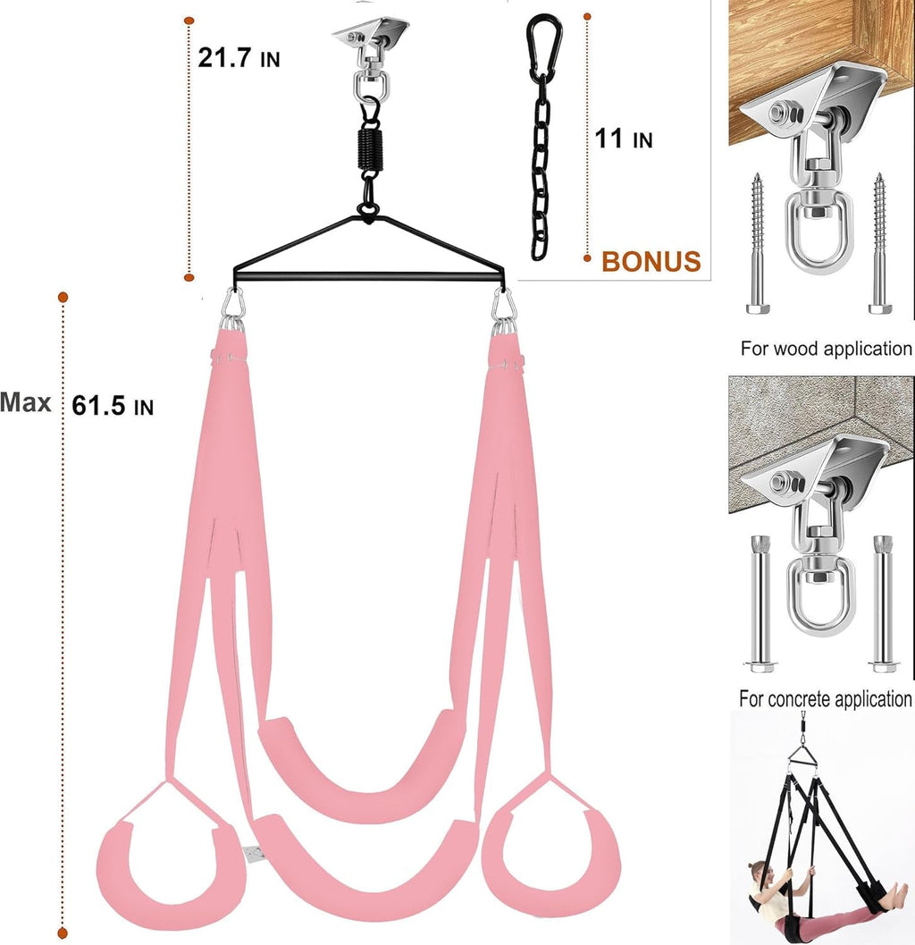 AeroLuxe 360° Sex Swing with Stand & Plush Cushions