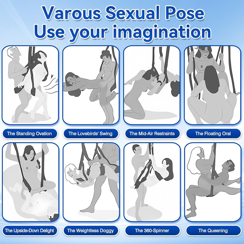 VirexaX 360° Ceiling Sex Swing Wide Cushion
