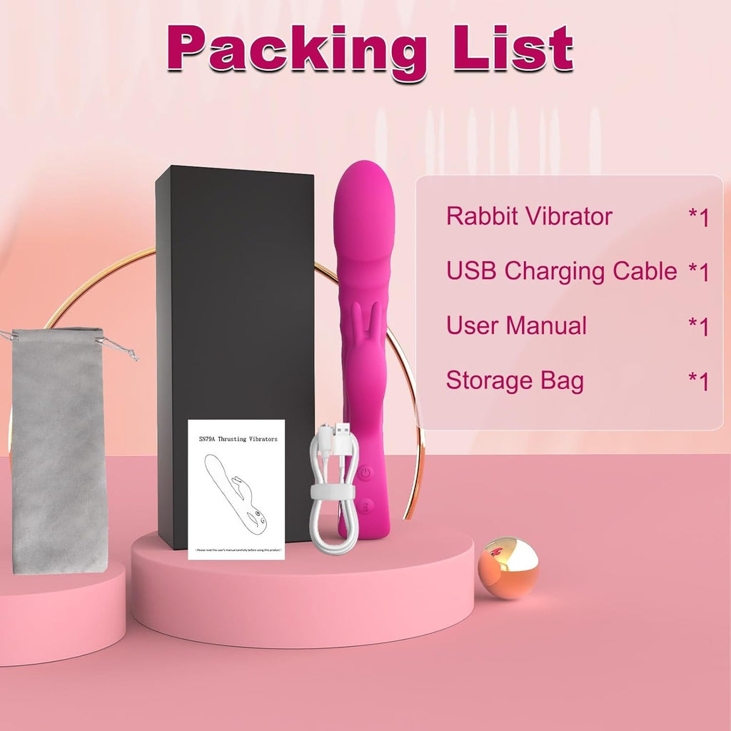 NexaCore Thrusting Rabbit Vibrator 3 Motor 5 Thrust 10 Modes