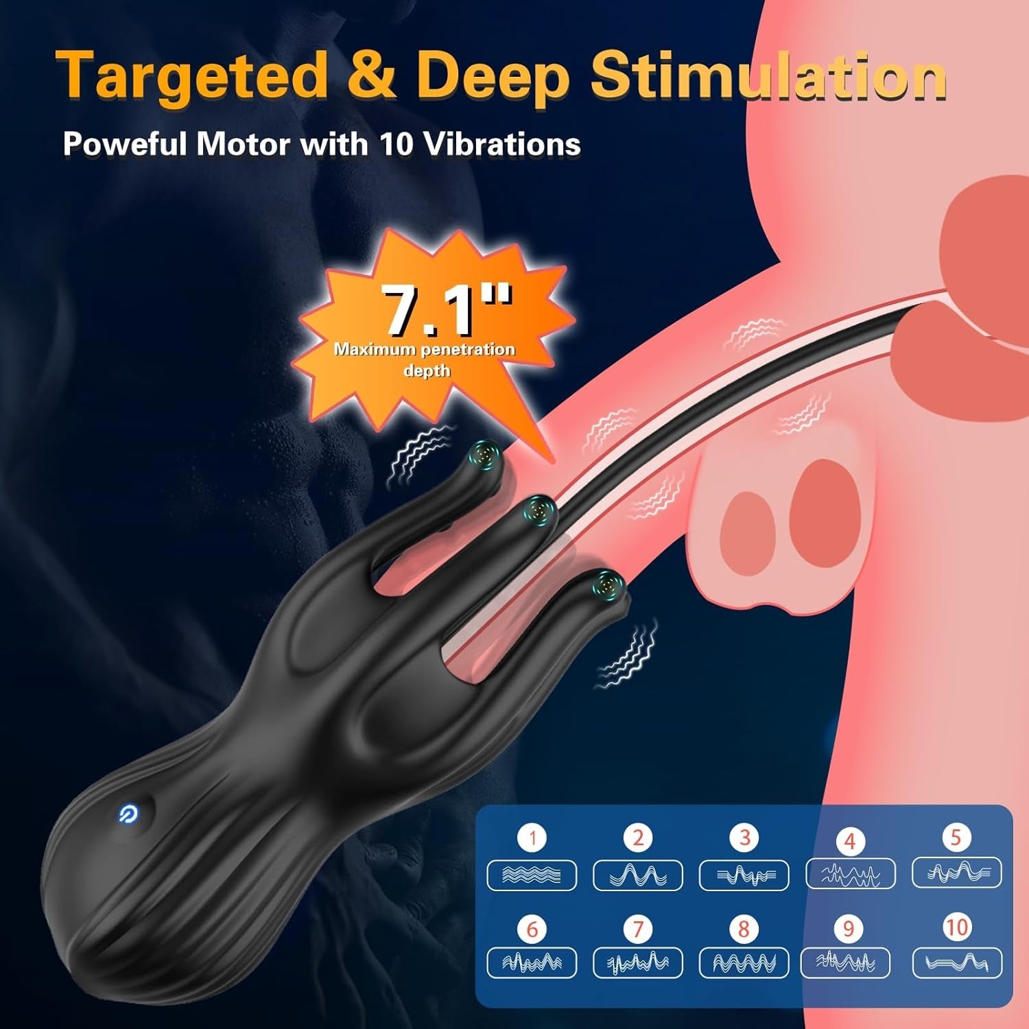 NexusGlide 3-in-1 Penis Vibrator Urethral Trainer