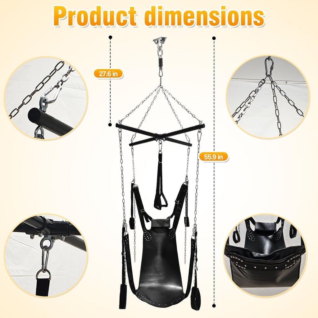 SteelRise Adjustable Heavy-Duty Ceiling Sex Swing