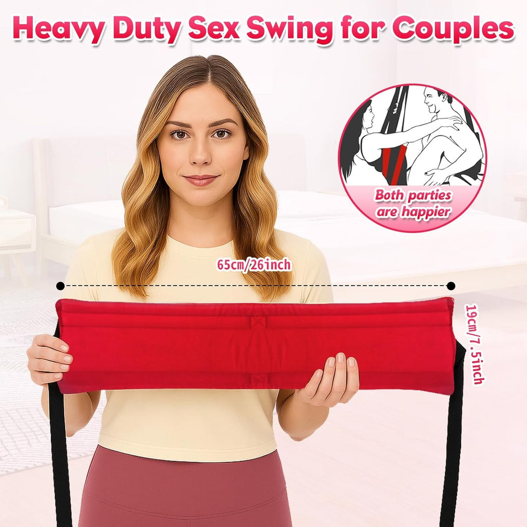 VelvetRise Door Sex Swing 800lb Support Wide Cushions