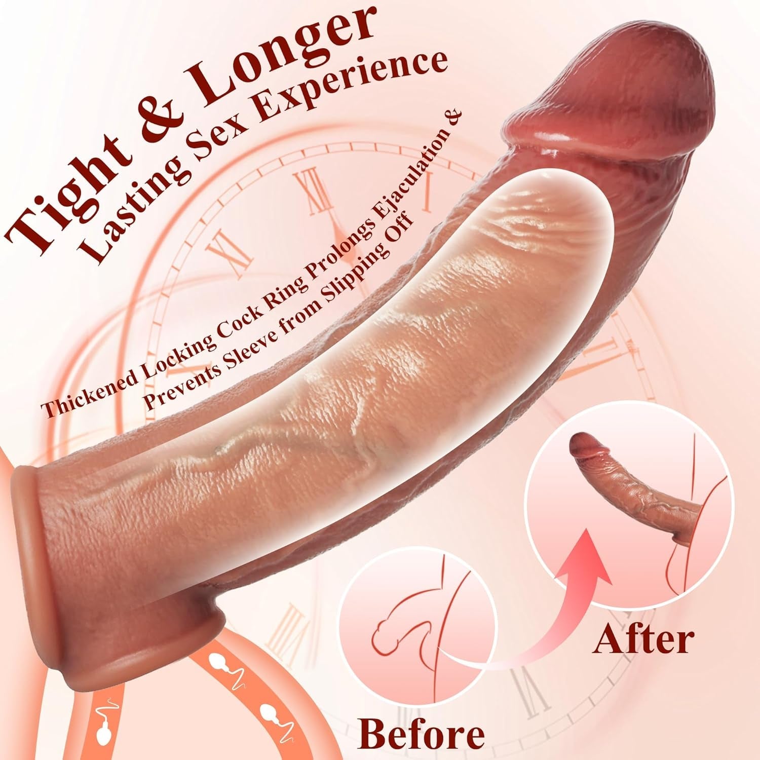 FleshCore Realistic Penis Sleeve 8.3” Silicone Extender