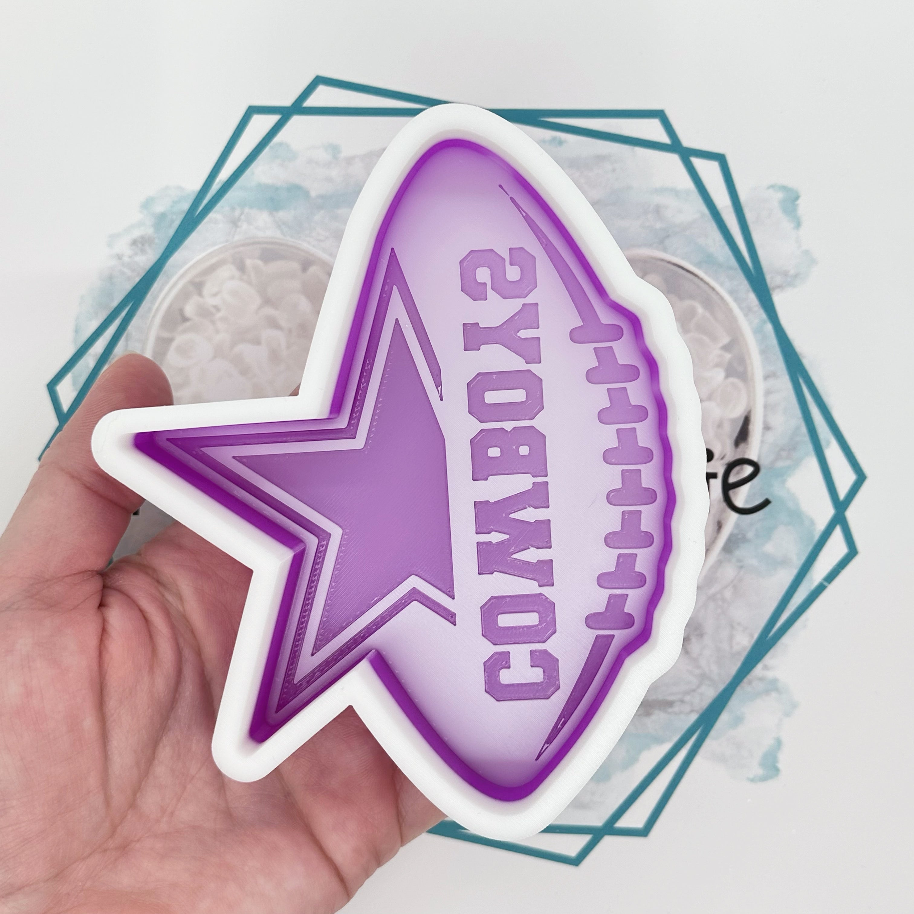 Cowboys Football Freshie Mold