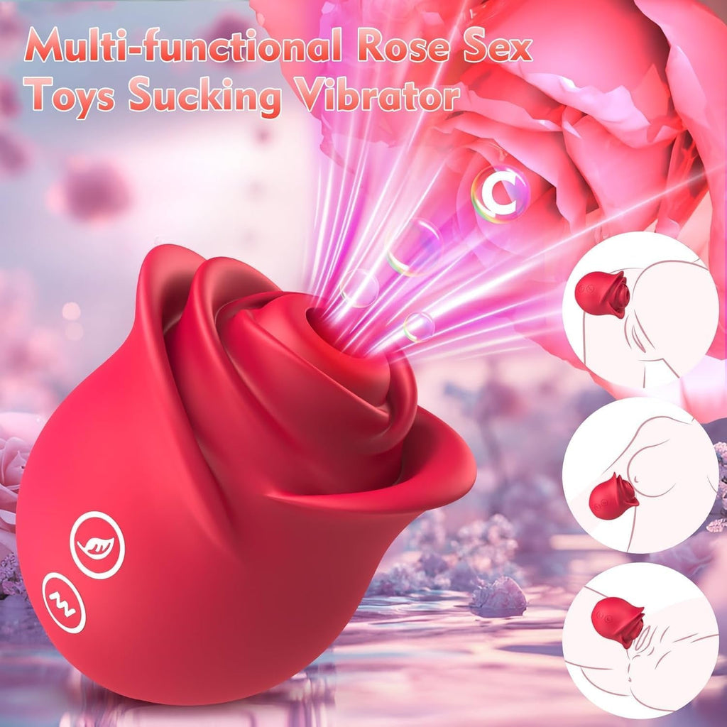 NoirévaX Rose Clit Sucker 10 Modes App Waterproof Quiet