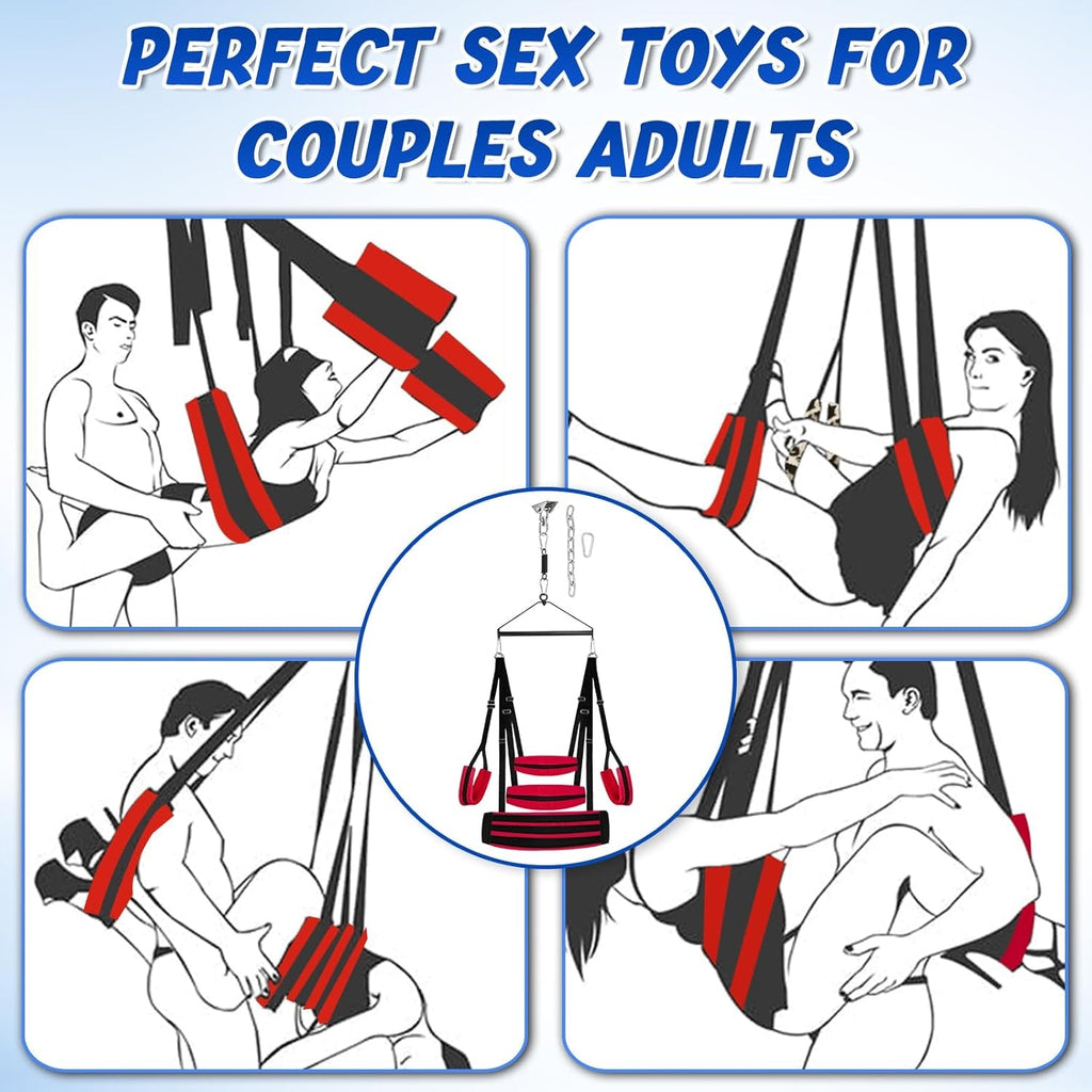 VortexSpin 360° Ceiling BDSM Swing 800lb Adjustable