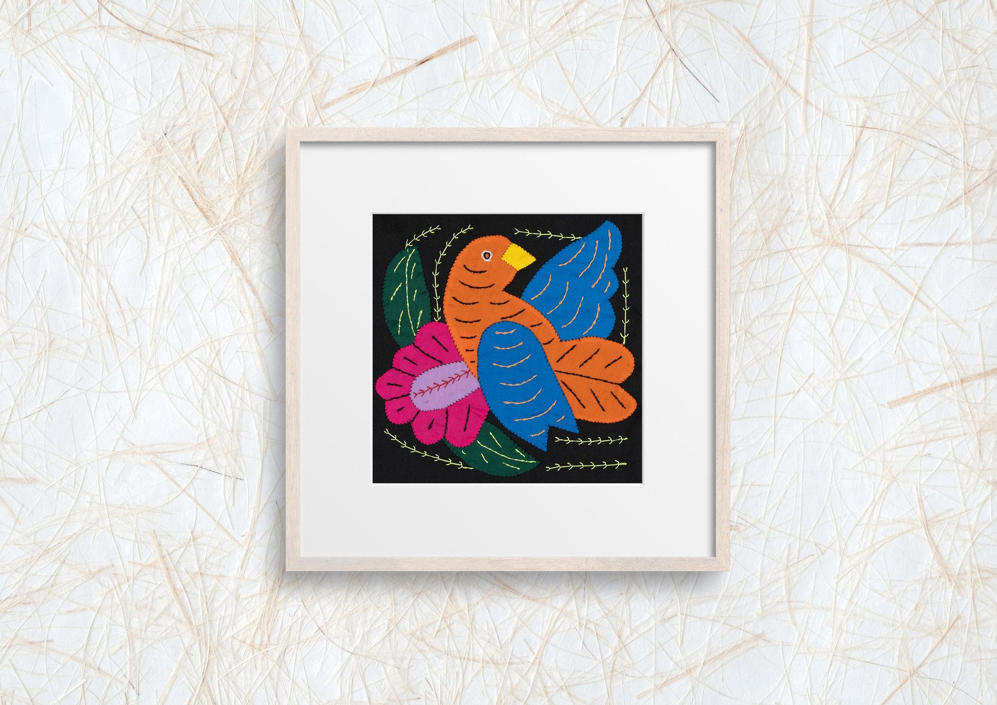 Orange And Blue Bird Molita