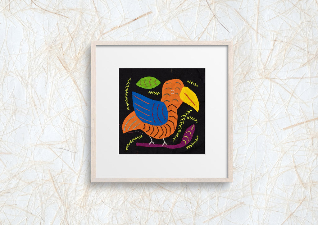 Orange Blue Wing Bird Molita