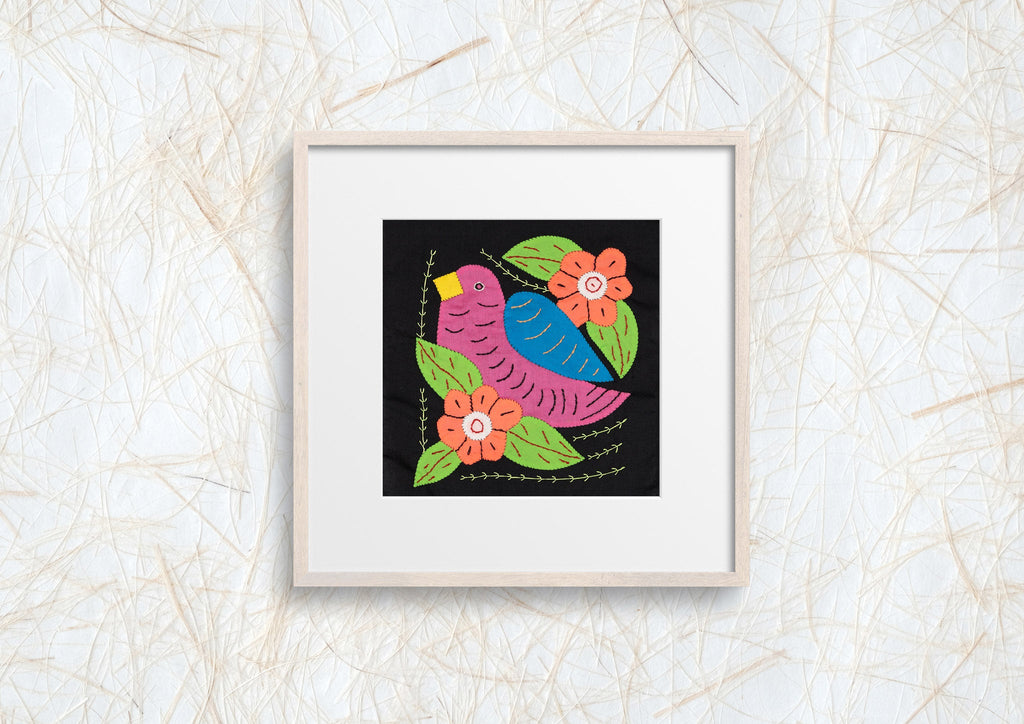 Pink And Blue Bird Molita