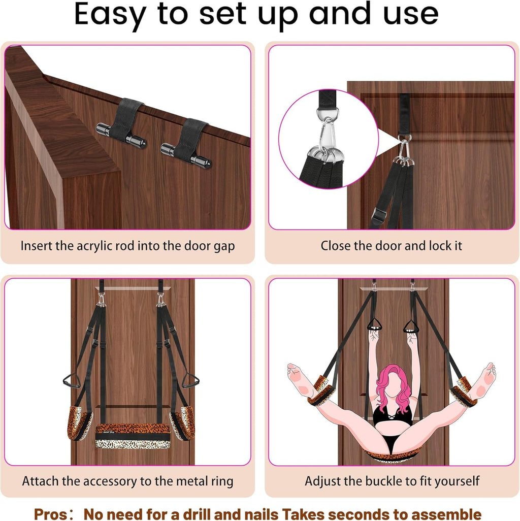 VelarynX Door Sex Swing Adjustable Cushion 330lb