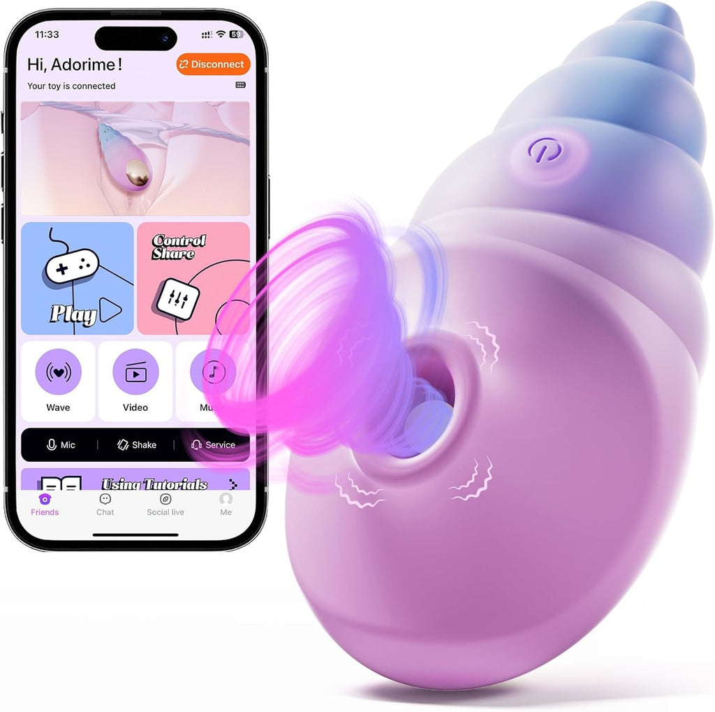 ConchaSync Clit Sucker 10 Modes App Control Quiet