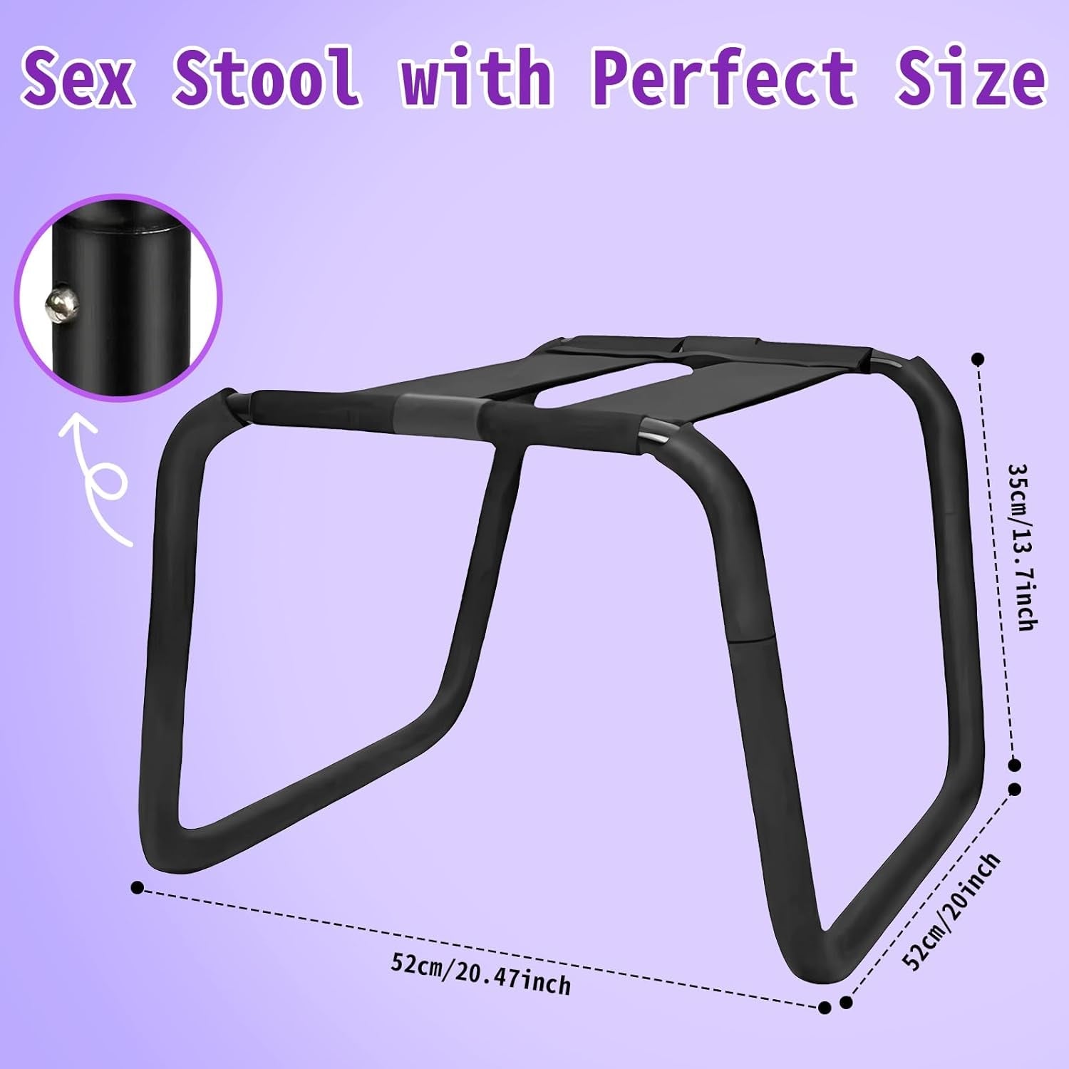 RideWave Adjustable Bouncing Sex Chair with Elastic Seat