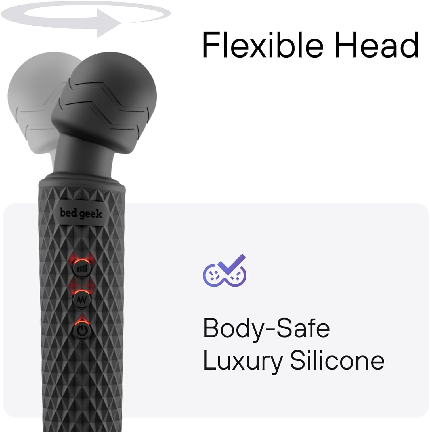 ObsidianPrism Wand Vibrator 20 Patterns 8 Speeds Waterproof