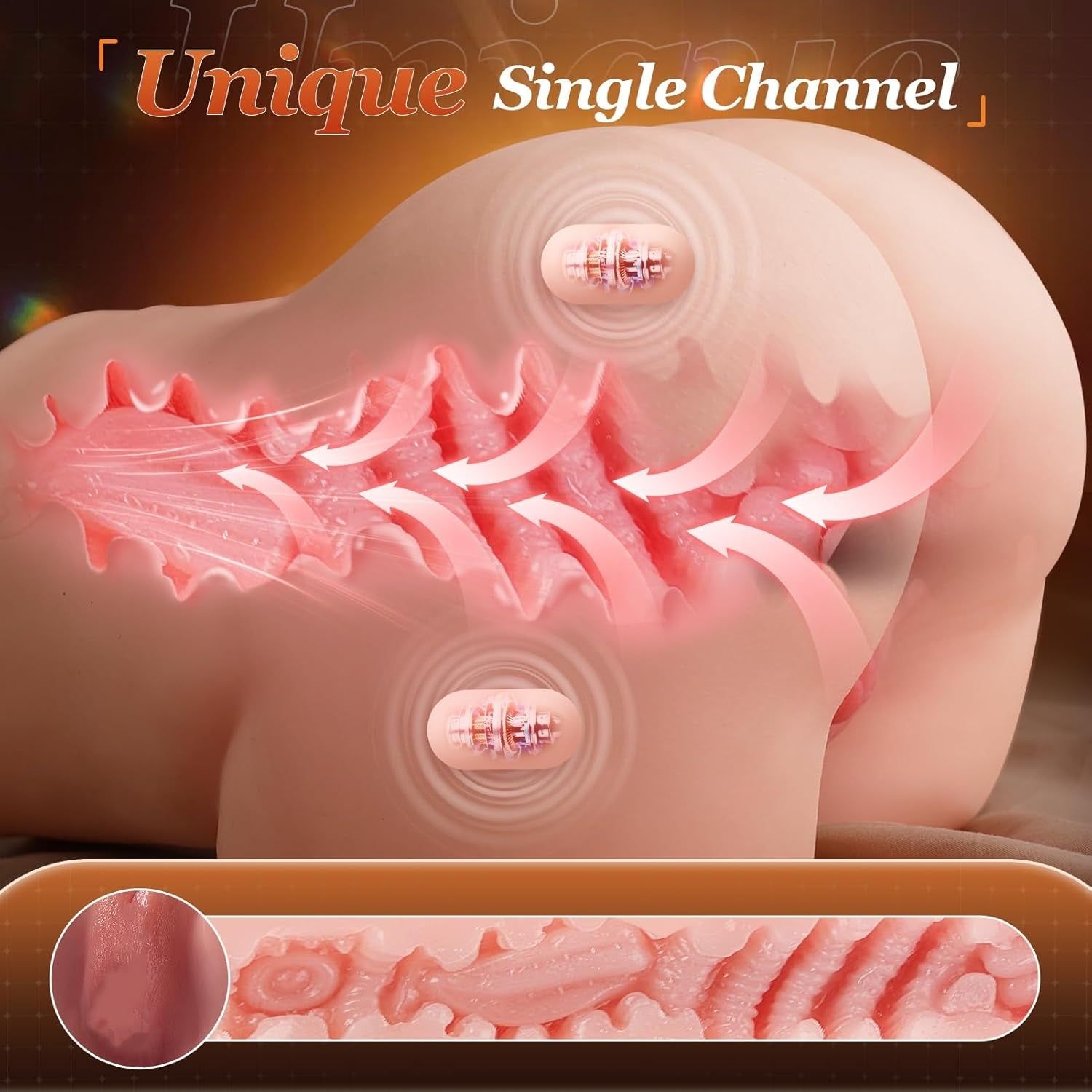 TitanCurve 15LB Realistic Butt Masturbator Suction Vibration