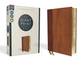 Niv, Giant Print Compact Bible, Leathersoft, Brown, Red Letter Edition, Comfort Print - Imitation Leather