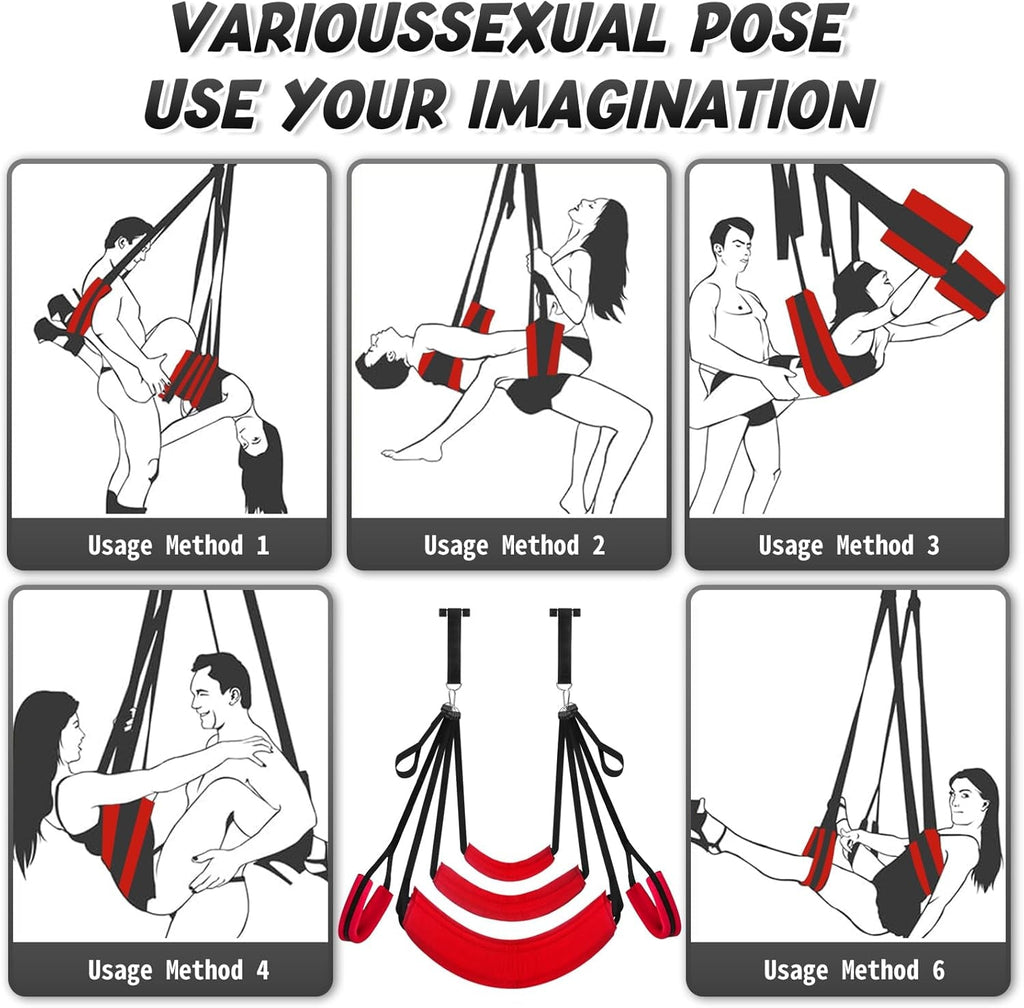 ScarletComfort Door Sex Swing Adjustable Cushioned