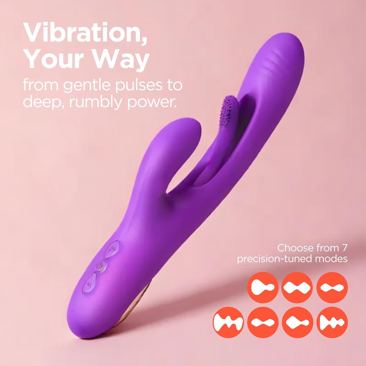 TriPulseXI Rabbit Vibrator Tongue Flicker 14 Modes Waterproof