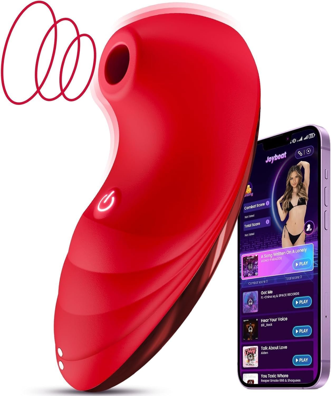 PulseRose AI App Rose Clit Sucker Vibrator 7 Modes