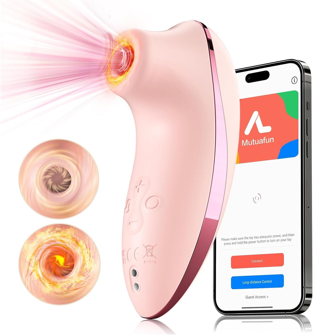 ThermelleX Heating Clit Sucker 5x5 Modes App Waterproof