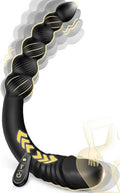TwinPulseX Thrusting Dildo & Anal Beads Dual-Ended Vibrator