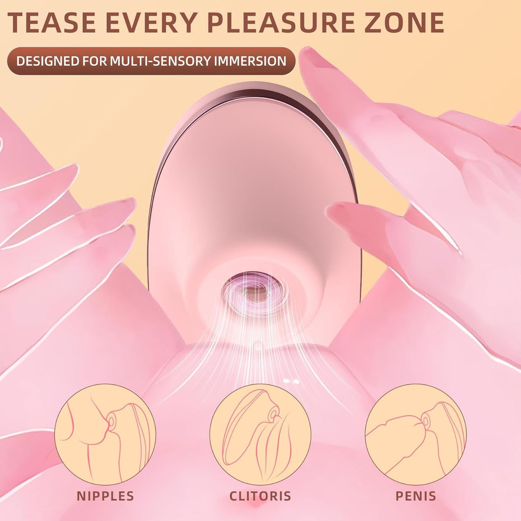 ThermelleX Heating Clit Sucker 5x5 Modes App Waterproof