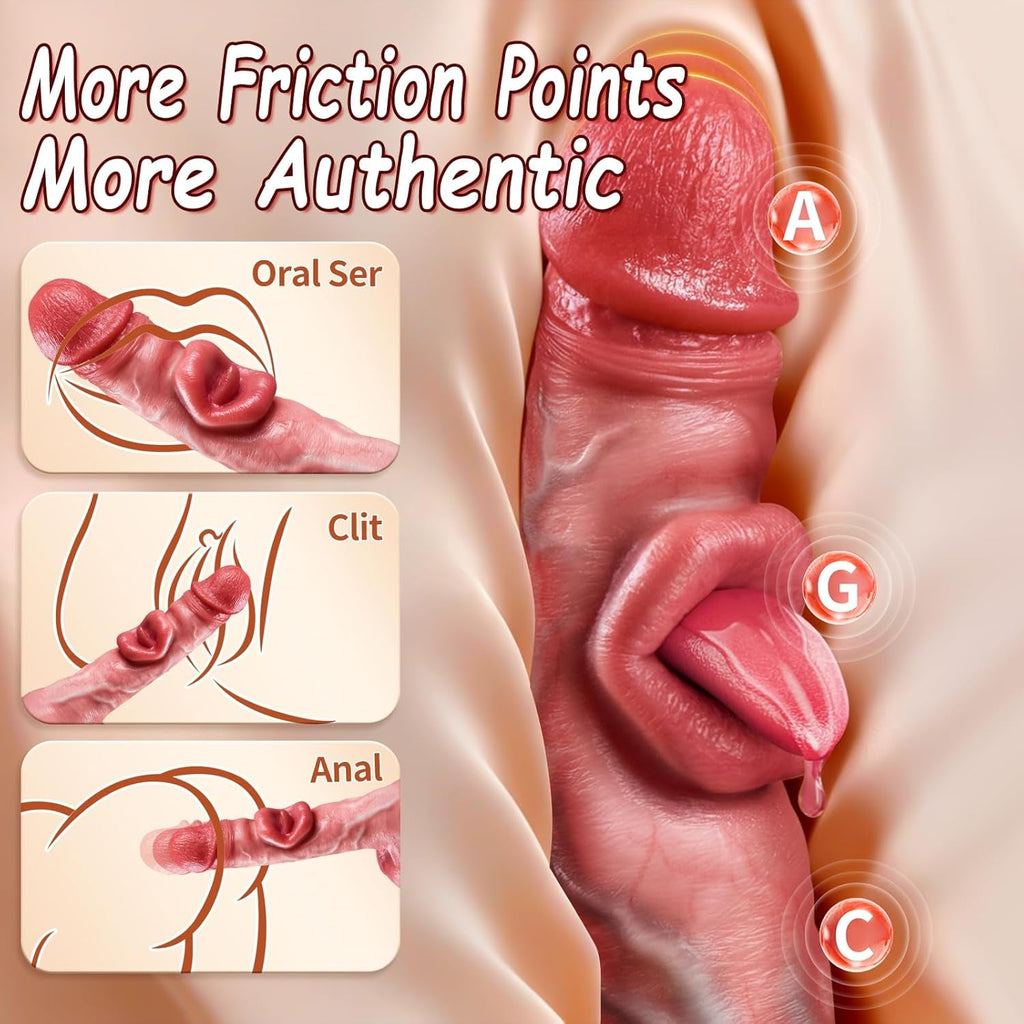 OccluraX AI Thrusting Dildo 10 Bite 10 Thrust Modes