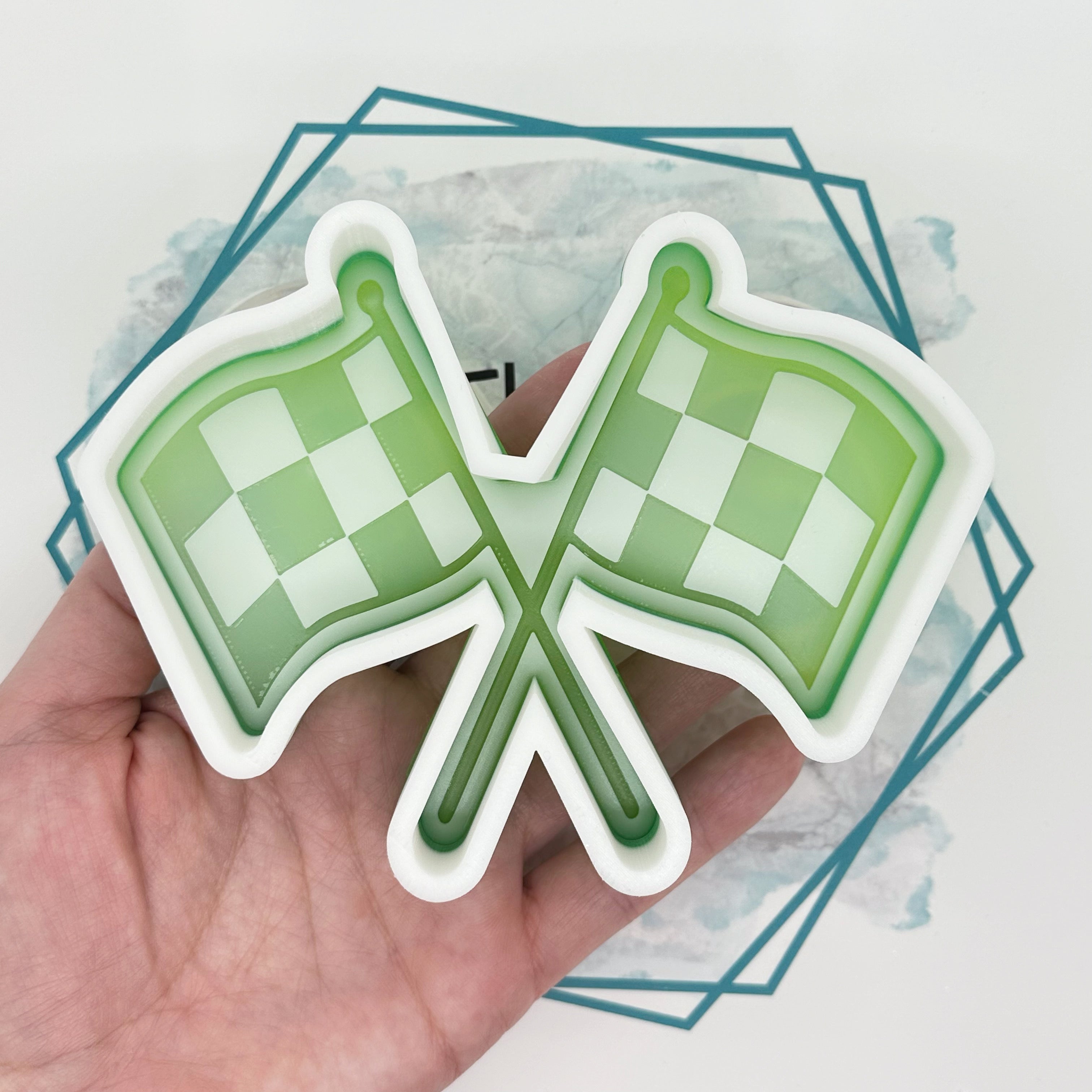 Racing Flags Freshie Mold