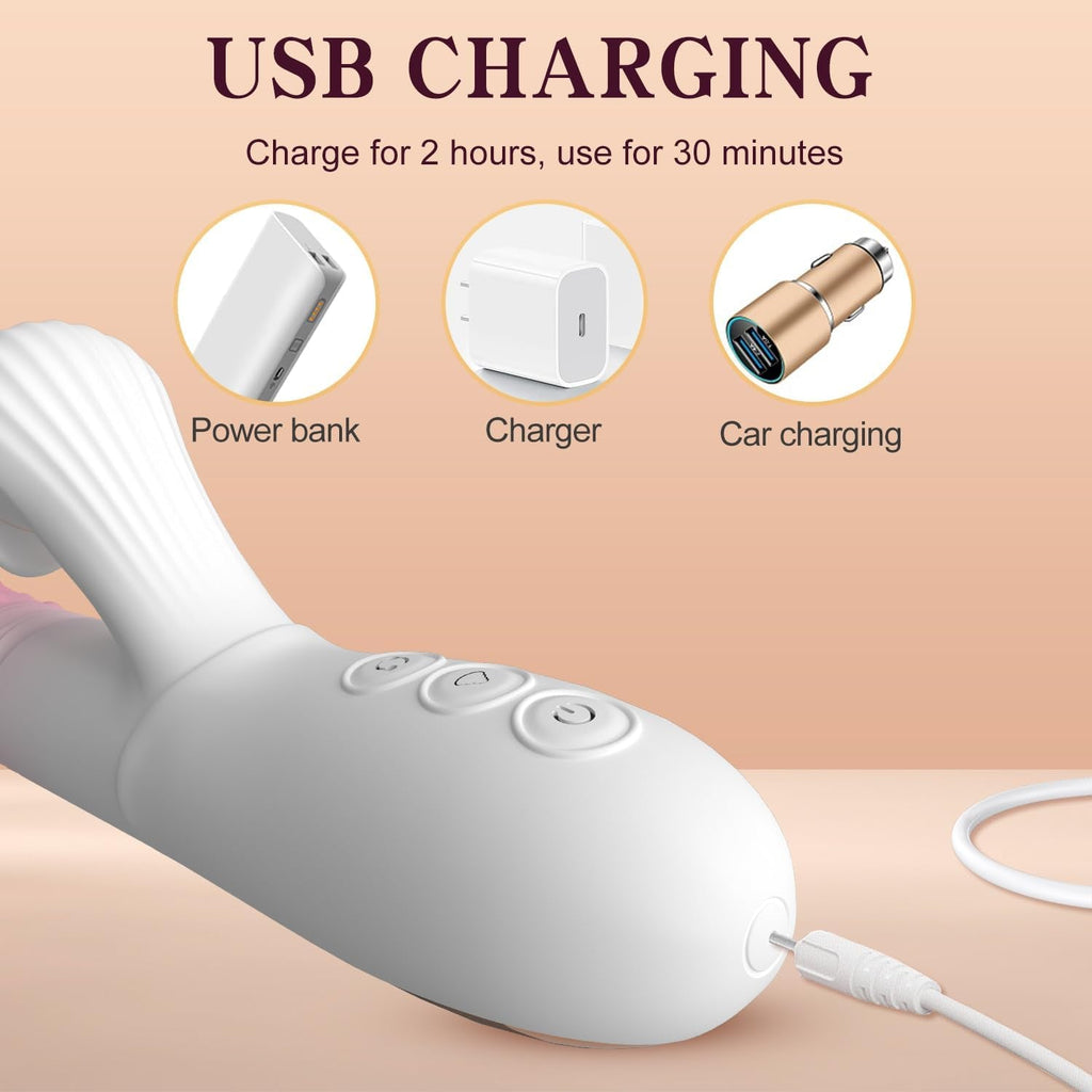 OrvexaBead Thrusting Licking Bead Vibrator 3-in-1 G-Spot Toy