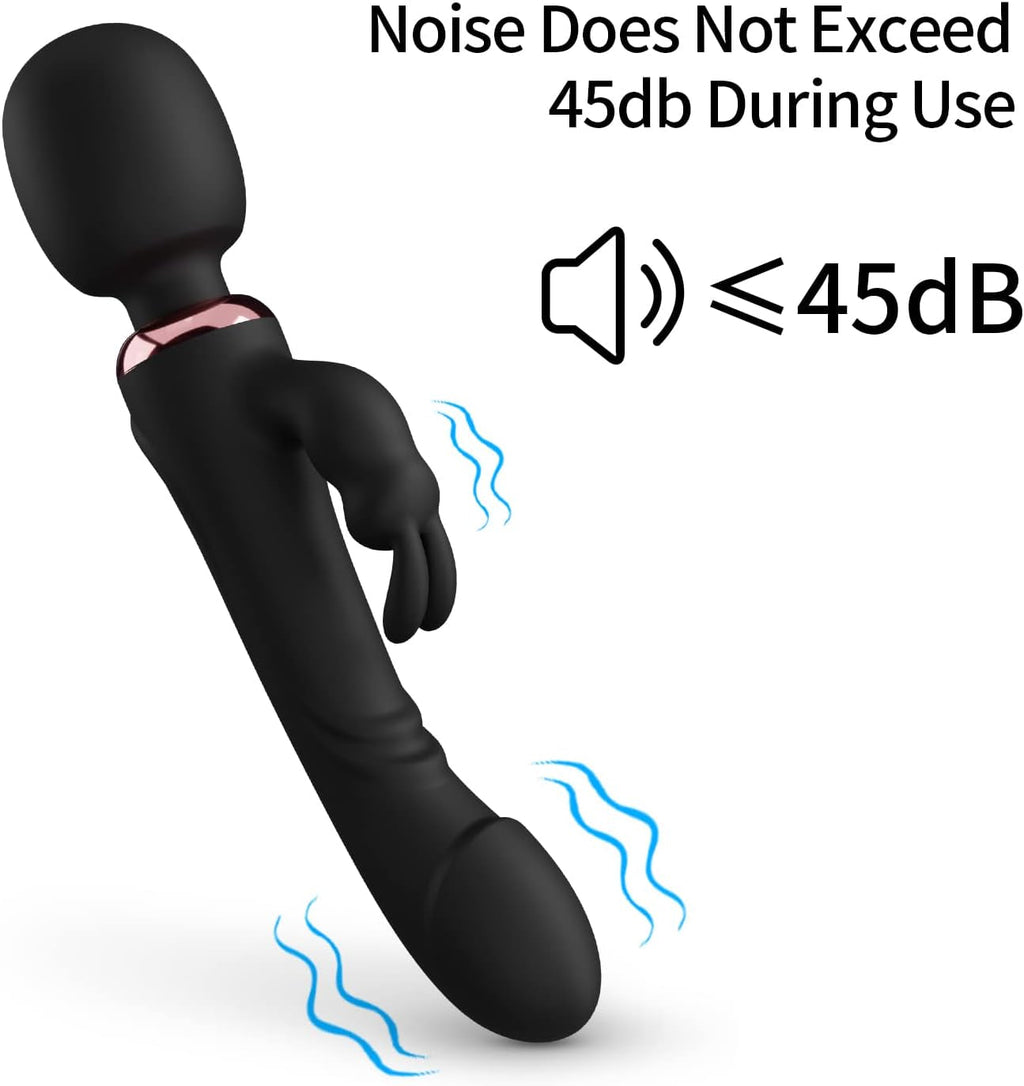 CrimsonWave Rabbit Vibrator Sex Wand  10 Modes Silicone Waterproof
