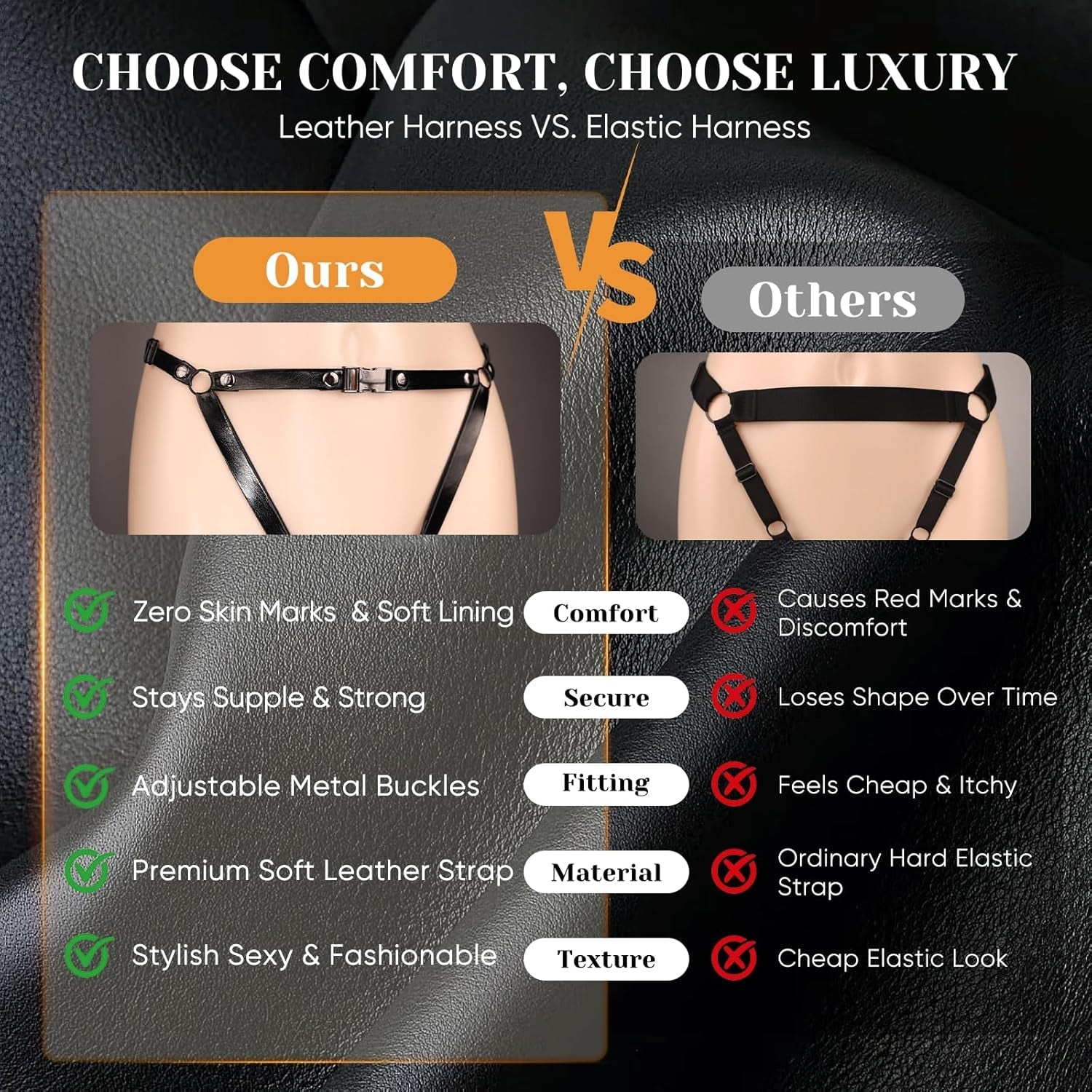 NoirControl Cock Ring Clit Vibrator Remote Harness 9 Modes