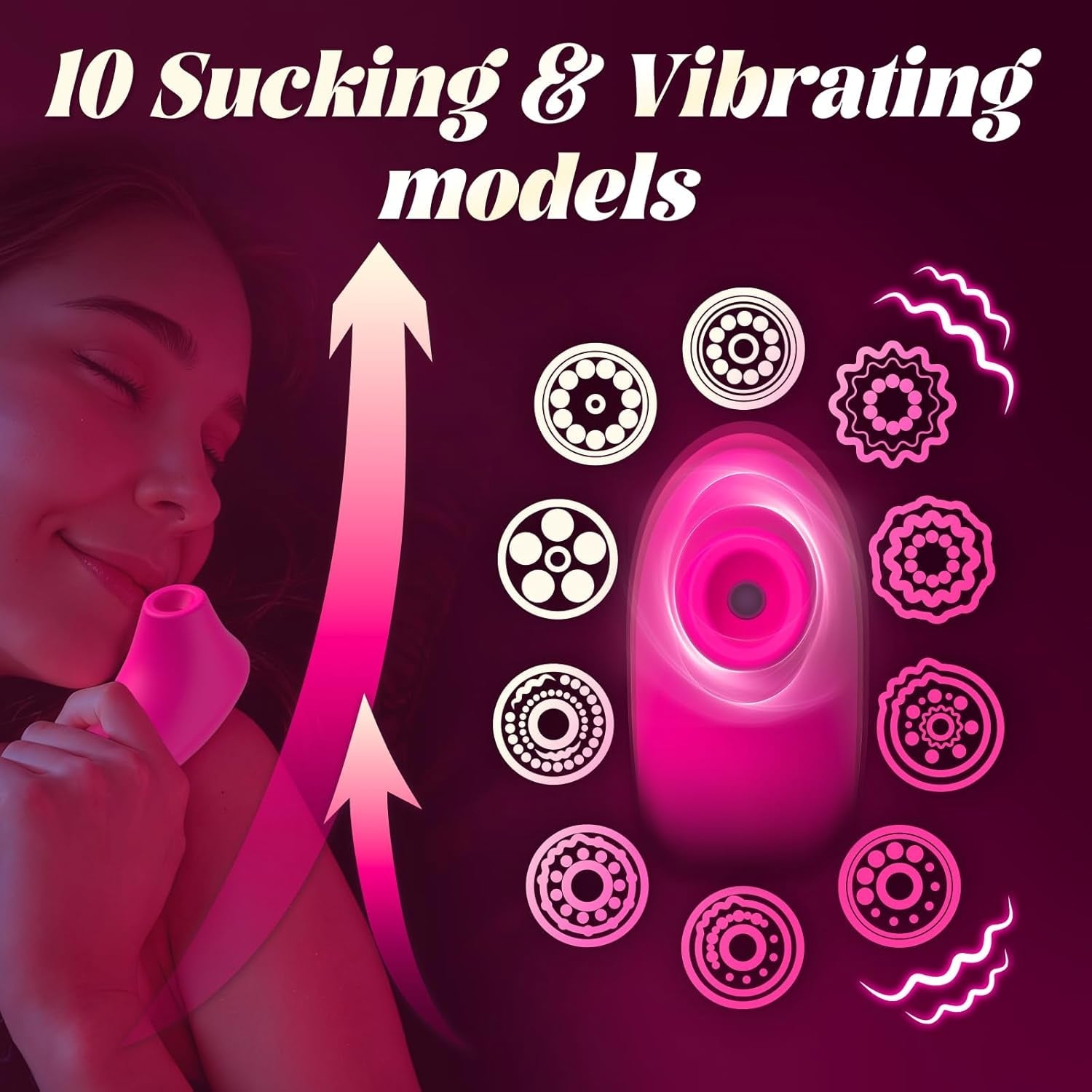 SereviaX Clit Sucker Wand 10 Modes Waterproof Quiet USB