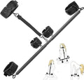 LeatherLock PU Leather Collar Spreader Bar BDSM Kit