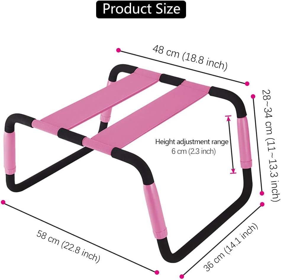 BlushBounce Pink Adjustable Sex Chair Position Aid
