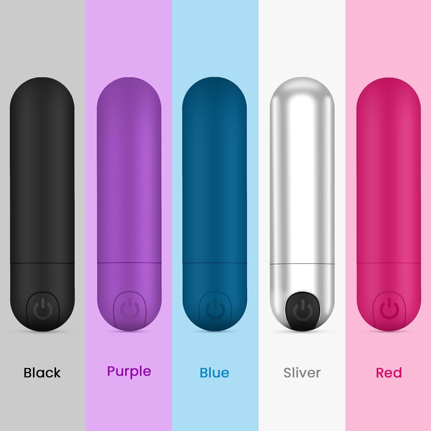 CoreRelief Mini Bullet Vibrator Waterproof Quiet Silicone