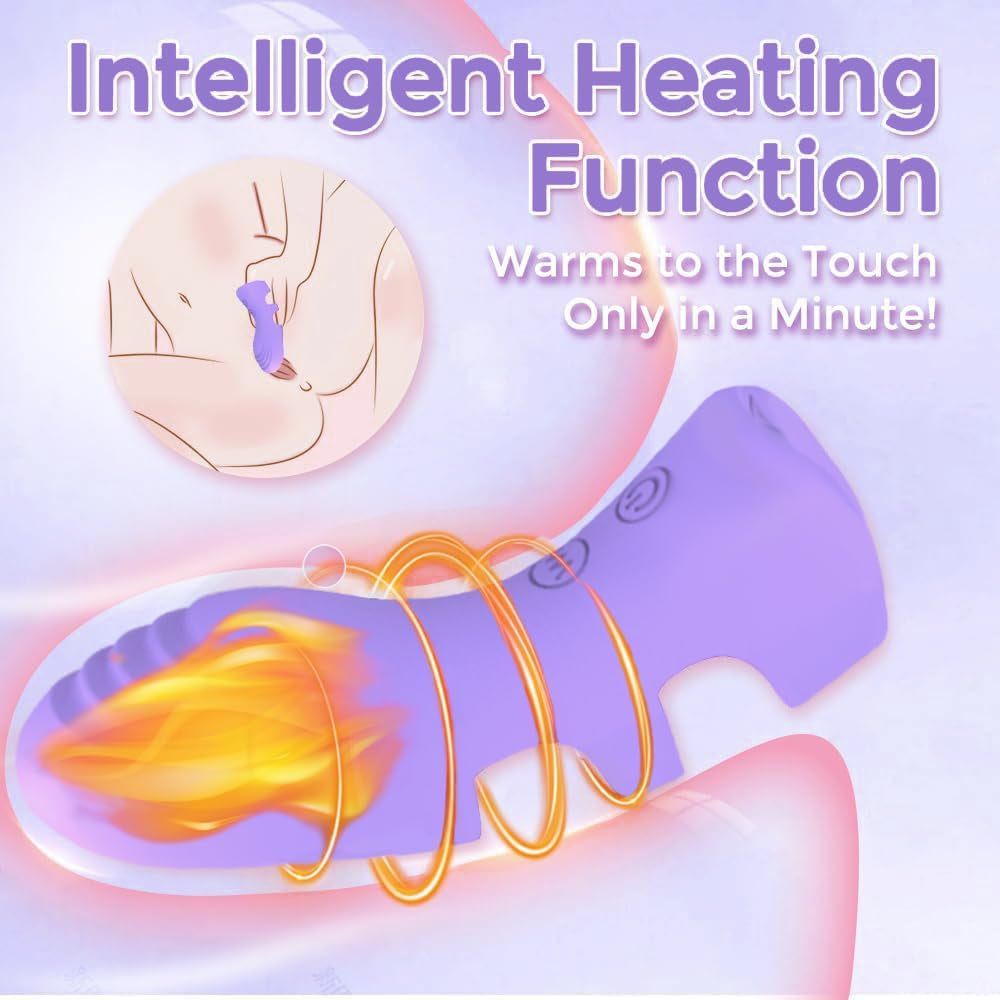 HeatTouch App-Control Finger Vibrator with Heat & 10 Modes