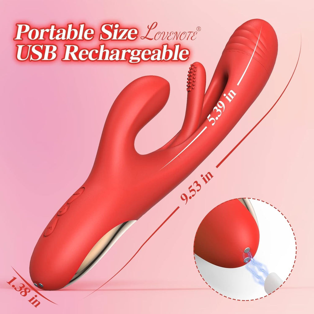 FlexiPulseX 3-in-1 Rabbit Vibrator 7 Flapping Modes Waterproof
