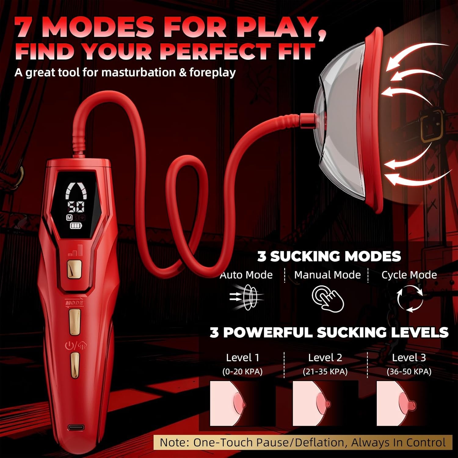 NoctyraX Electric Pussy Pump Digital 5 Cups