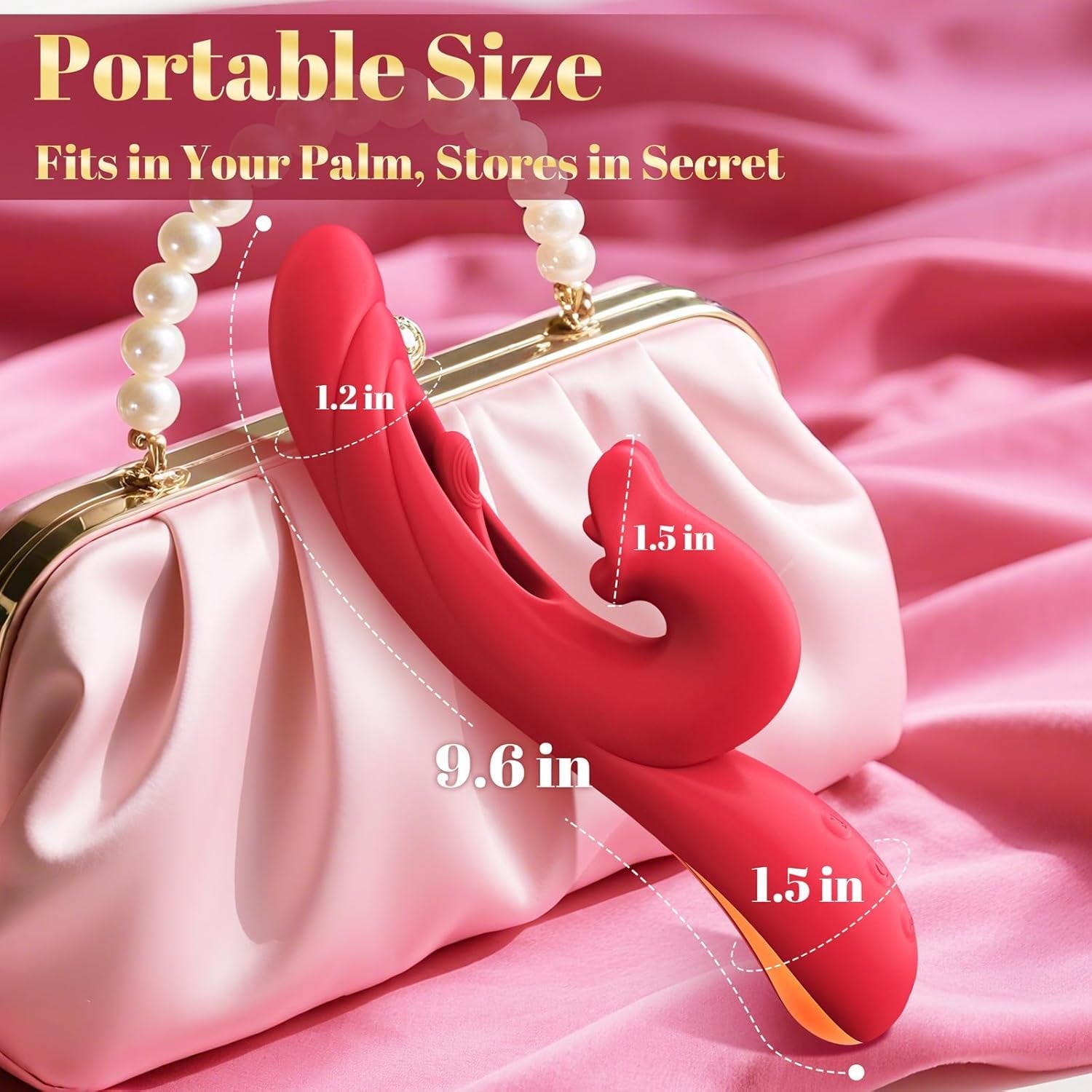 TriMode Rabbit Vibrator 3-in-1 Flapping Tongue 30 Modes